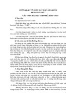 HƯỚNG DẪN TỔ CHỨC DẠY HỌC MÔN KHTN  PHẦN THỨ NHẤT CẤU TRÚC BÀI HỌC THEO MÔ HÌNH VNEN