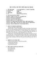 Đề cương luật hđ 1 3 TC