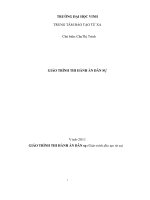 Giáo trình thi hành án dân sự