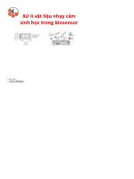 xử lý vật liệu nhạy cảm sinh học trong biosensor revised