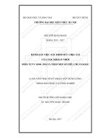 Đánh giá việc xác định sức chịu tải của cọc khoan nhồi theo TCVN 10304 2014 và theo một số tiêu chuẩn khác (tt) 