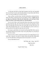 Nghiên cứu các tác động của chất thải có dầu đến môi trường biển và đề xuất một số biện pháp xử lí để bảo vệ môi trường tại khu vực cảng Hải Phòng