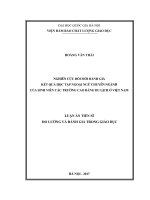 Nghiên cứu đổi mới đánh giá kết quả học tập ngoại ngữ chuyên ngành của sinh viên các trường cao đẳng du lịch ở việt nam