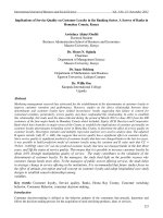 Implications of service quality on customer loyalty in the banking sector 