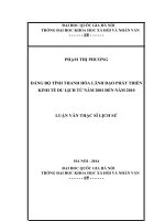 Đảng bộ tỉnh Thanh Hóa lãnh đạo phát triển kinh tế du lịch từ năm 2001 đến năm 2010