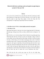 Phân tích chiến lược marketing cạnh tranh ngành của ngân hàng tm cp quốc tế việt nam VIB