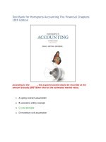 Test bank for horngrens accounting the financial chapters 10th edition 