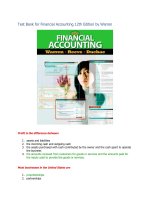 Test bank for financial accounting 12th edition by warren 