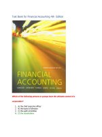 Test bank for financial accounting 4th  edition 