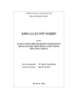 Ứng dụng powerpoint trong dạy học động cơ đốt trong môn Công nghệ lớp 11