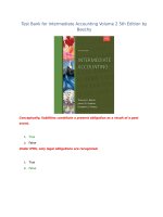 Test bank for intermediate accounting volume 2 5th edition by beechy 
