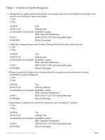 Managing for quality and performance excellence 10th edition evans test bank 