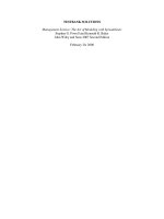 Management science the art of modeling with spreadsheets excel 2007 update 1st edition powell test bank 