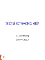 Bài giảng thiết kế hệ thống điều khiển
