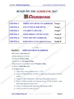 Bí kíp ôn thi Agribank 2017