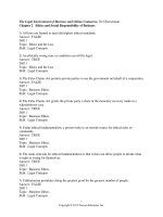 Legal environment of business and online commerce 7th edition cheeseman test bank 