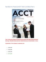 Test bank for financial ACCT 2010 1st edition part 1 