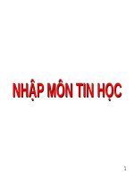 bài giảng điện tử tin học đại cương