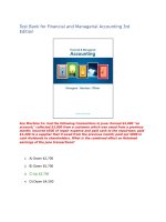 Test bank for financial and managerial accounting 3rd edition 