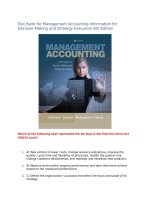 Test bank for management accounting information for decision 