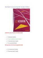 Test bank for accounting 8th canadian edition 