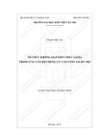 Tổ chức không gian kiến trúc logia trong các căn hộ chung cư tại hà nội (tt) 