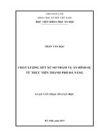 Chất lượng xét xử sơ thẩm vụ án hình sự từ thực tiễn thành phố Đà Nẵng