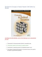 Test bank for concepts in federal taxation 19th edition by murphy 