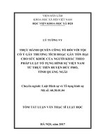 Thực hành quyền công tố đối với tội cố ý gây thương tích hoặc gây tổn hại cho sức khỏe của người khác theo pháp luật tố tụng hình sự Việt Nam từ thực tiễn huyện Đức Phổ, tỉnh Quảng Ngãi (tt)