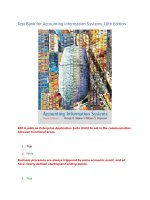 Test bank for accounting information systems 10th edition 
