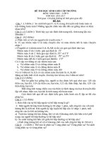 Đề thi HSG môn Sinh 9 ( Có Đáp án)