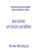 chương 1 kỷ thuật an toàn lao động