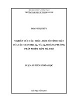 Nghiên cứu cấu trúc, một số tính chất của các cluster agn và agnm bằng phương pháp phiếm hàm mật độ 