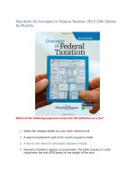 Test bank for concepts in federal taxation 2013 20th edition by murphy 