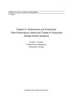 Making the team 5th edition leigh thompson test bank 