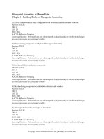 Managerial accounting 3rd edition braun test bank 