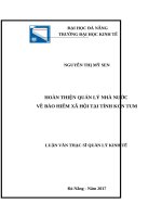 Luận văn Quản lý nhà nước về BHXH tại tỉnh Kon Tum