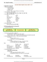 TỔNG HỢP HÓA HỮU CƠ - ÔN THI ĐẠI HỌC