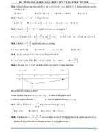 đề cương ôn tập môn toán 12 học kỳ 1