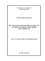 Kế toán quản trị chi phí tại công ty cổ phần xây dựng công trình Giao Thông 512