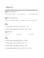 5.BT Các dạng toán tìm số tự nhiên x