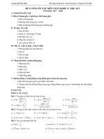 đề cương ôn tập môn toán 11 học kỳ 1