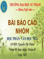 Thuyết trình VH nga