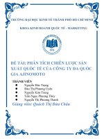 Tiểu luận chiến lược sản xuất quốc tế của ajinomoto