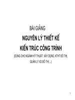Bài giảng nguyên lý thiết kế kiến trúc công trình