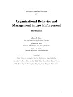 Organizational behavior and management in law enforcement 3rd edition more test bank 
