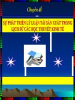 BÀI GIẢNG điện tử KINH tế CHÍNH TRỊ   sự PHÁT TRIỂN lý LUẬN tái sản XUẤT TRONG LỊCH sử các học THUYẾT KINH tế
