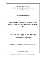 Nghiên cứu kỹ thuật OFDM và ứng dụng trong mạng thông tin di động 4g 