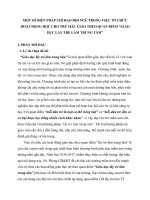 skkn một số BIỆN PHÁP CHỈ đạo đội NGŨ TRONG VIỆC tổ CHỨC HOẠT ĐỘNG học CHO TRẺ mẫu GIÁO THEO QUAN điểm “GIÁO dục lấy TRẺ làm TRUNG tâm”