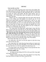 Mô hình hóa quá trình tổng hợp lignosufonat từ dịch đen nấu bột giấy sulfat làm phụ gia xây dựng (tt)